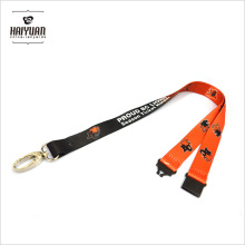 Vollfarbige gefärbte Sublimation Lanyard mit Oval Haken